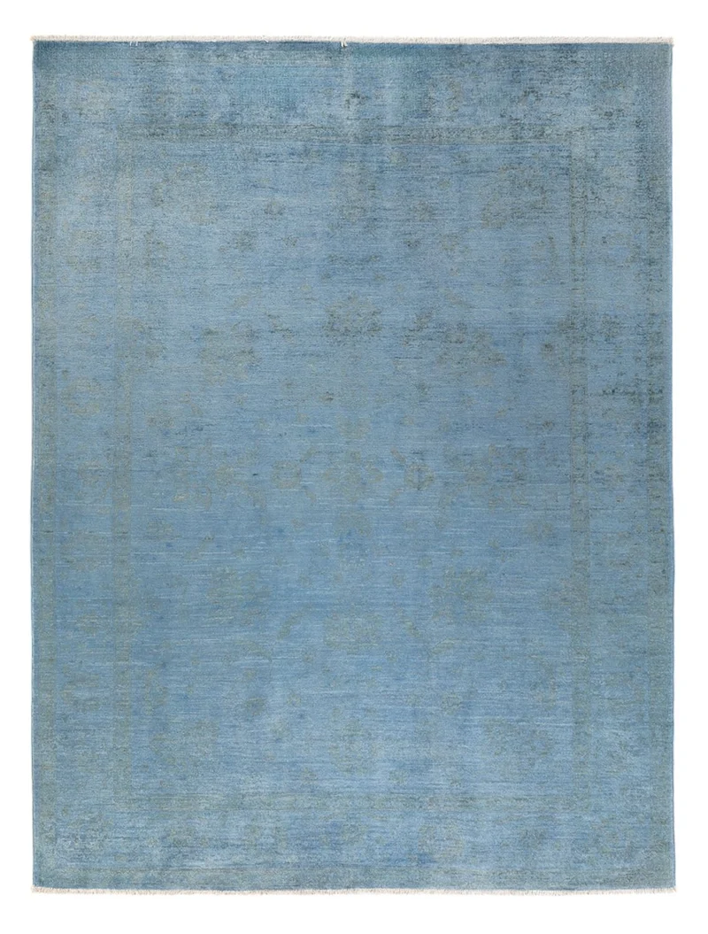 Ziegler Teppich - Modern - Vintage / Colored - 169 x 231 cm - seeblau