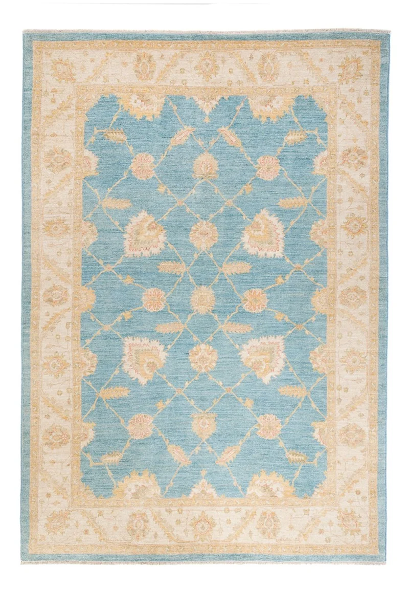 Ziegler Teppich - 171 x 247 cm - hellblau