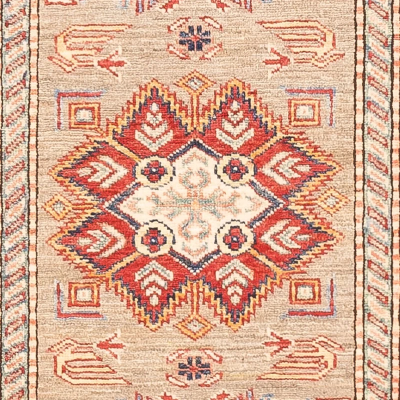 Läufer Ziegler - Kazak - 81 x 293 cm - dunkelbeige