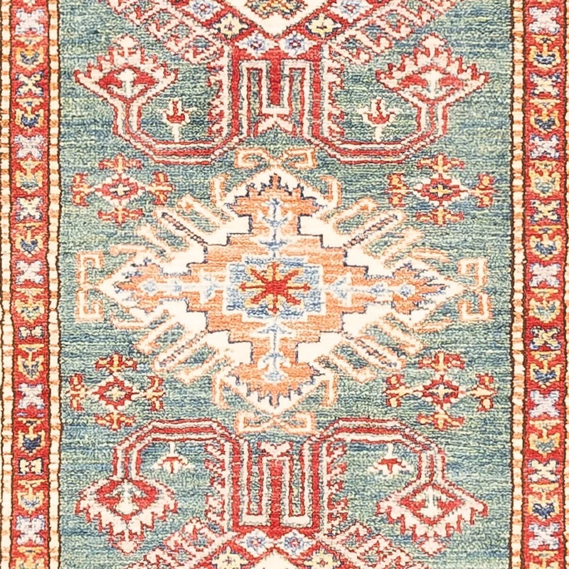 Läufer Ziegler - Kazak - 79 x 298 cm - grün