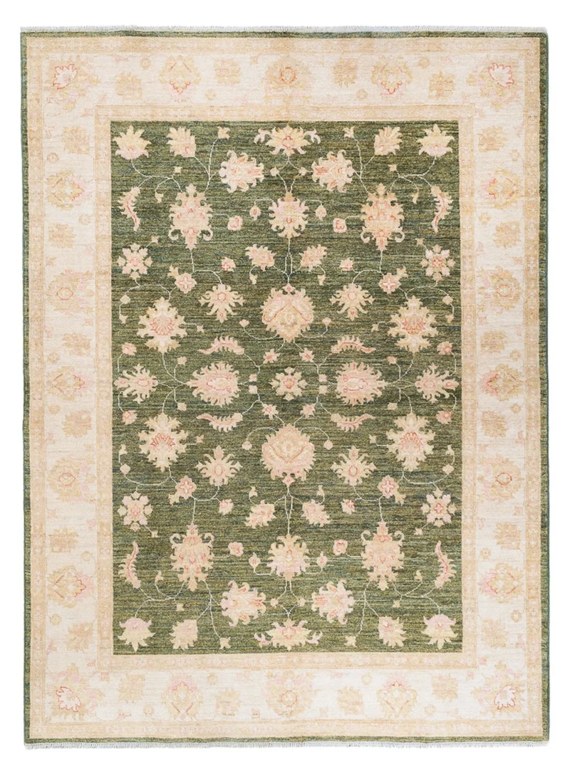 Ziegler Teppich - 173 x 240 cm - grün