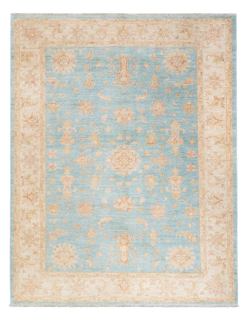 Ziegler Teppich - 177 x 235 cm - hellblau