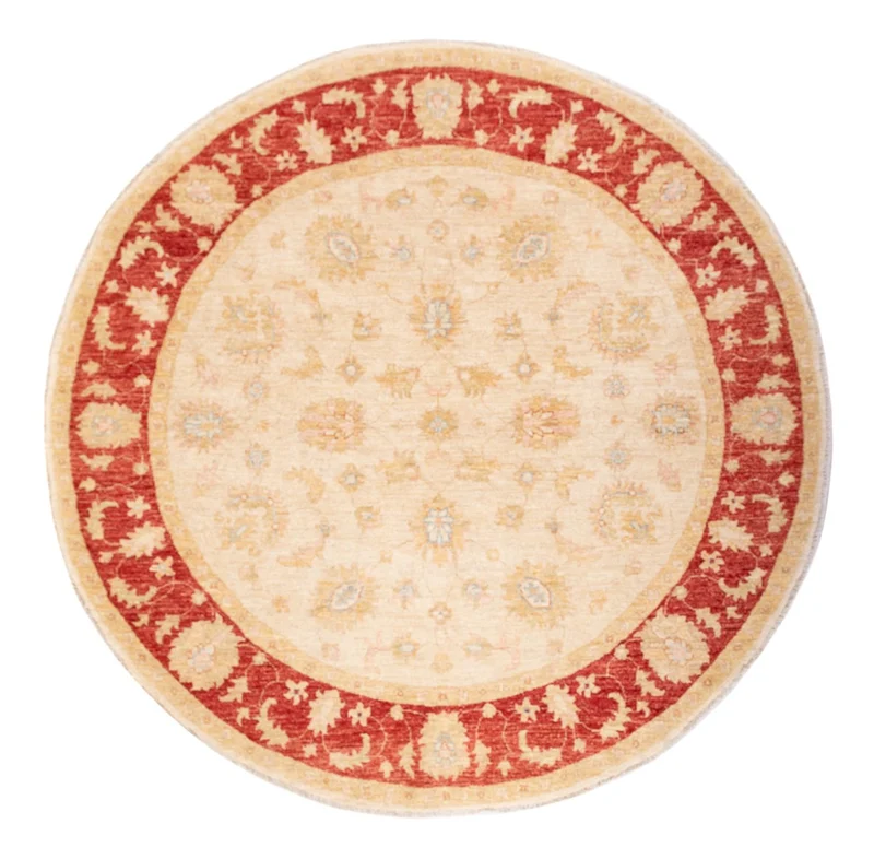 Ziegler Teppich rund - 198 x 201 cm - beige