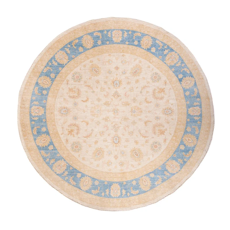 Ziegler Teppich rund - 245 x 246 cm - beige
