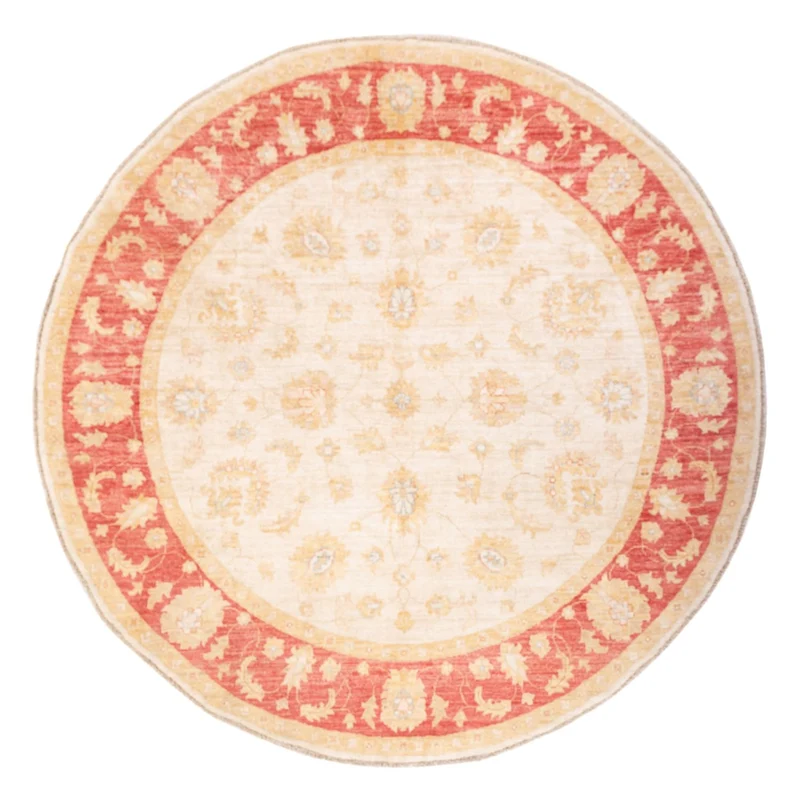 Ziegler Teppich rund - 198 x 203 cm - beige
