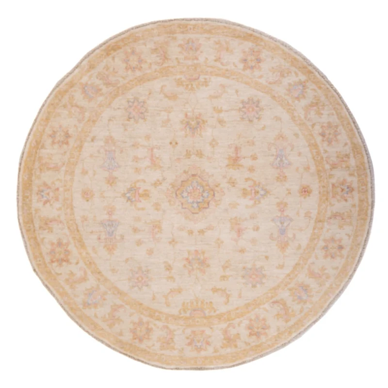 Ziegler Teppich rund - 147 x 150 cm - beige