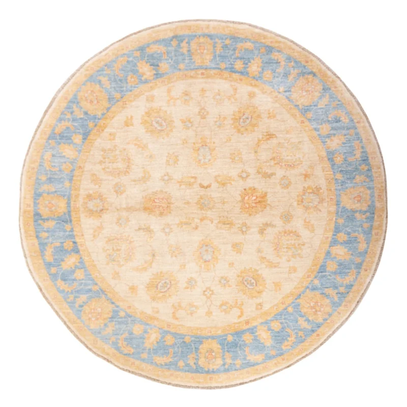 Ziegler Teppich rund - 194 x 199 cm - beige