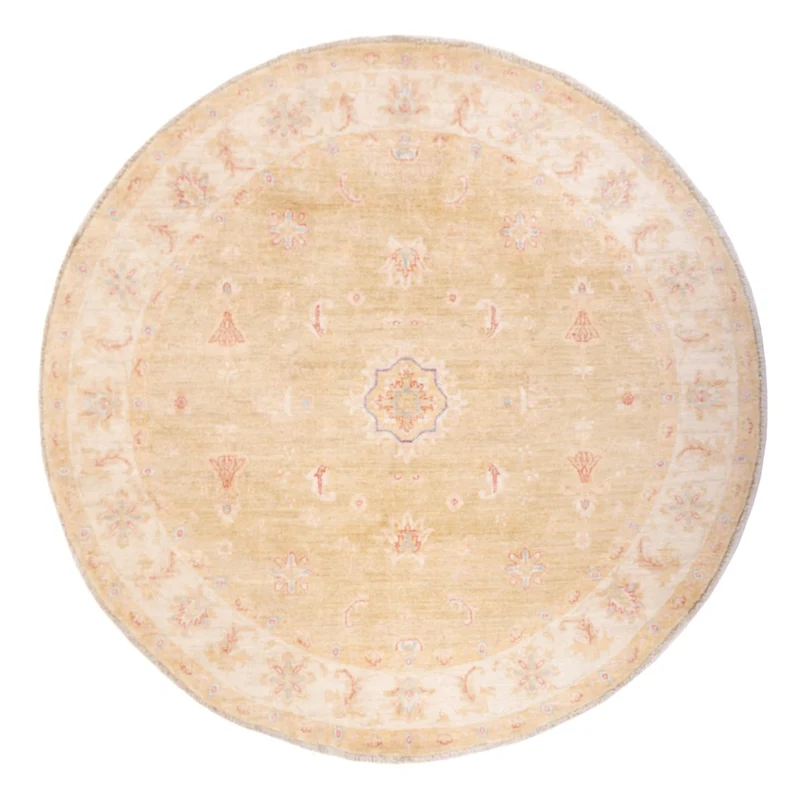Ziegler Teppich rund - 196 x 197 cm - beige