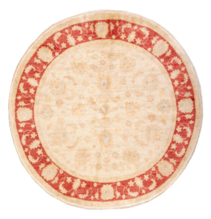 Ziegler Teppich rund - 151 x 153 cm - beige