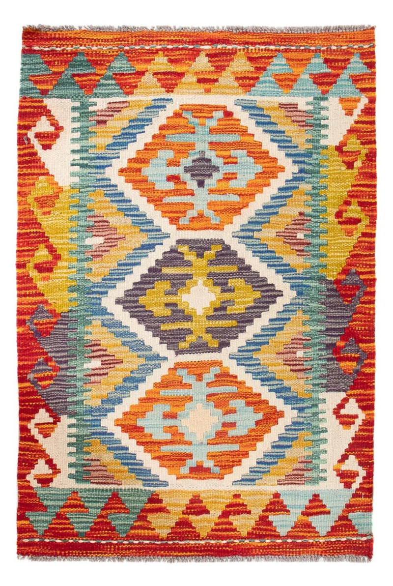 Kelim Teppich - Splash - 62 x 91 cm - mehrfarbig