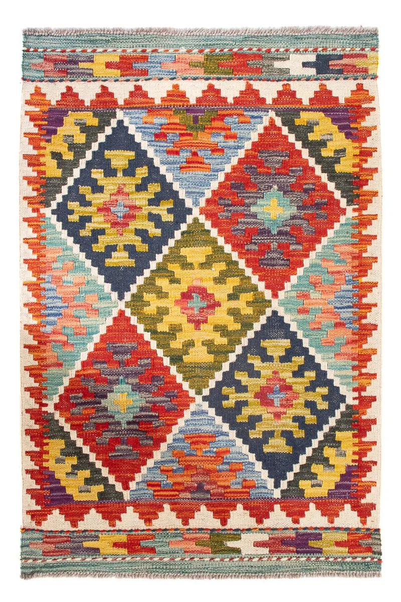 Kelim Teppich - Splash - 65 x 93 cm - mehrfarbig