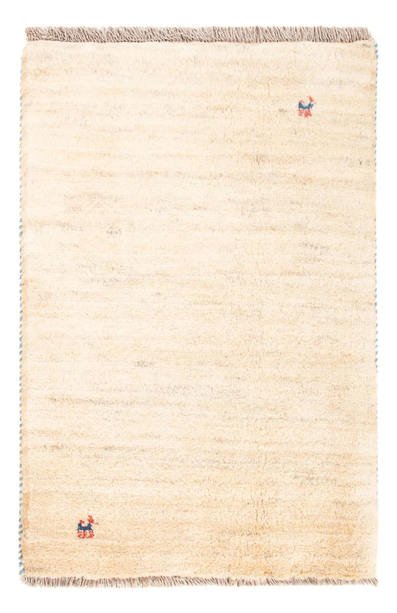 Gabbeh Teppich - Perser - 60 x 85 cm - hellbeige