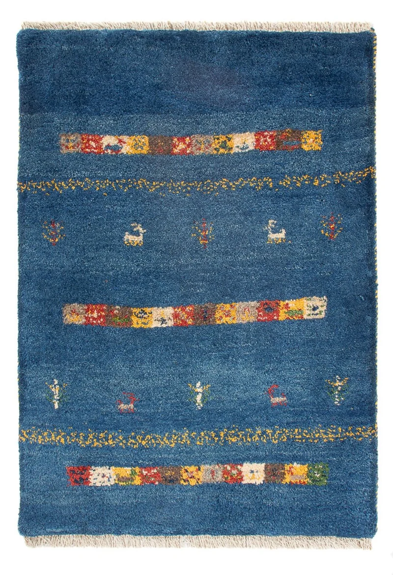 Gabbeh Persisch Teppich 63x87cm - Perserteppich Wollteppich
