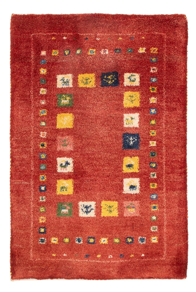 Gabbeh Persisch Teppich 59x88cm - Perserteppich Wollteppich