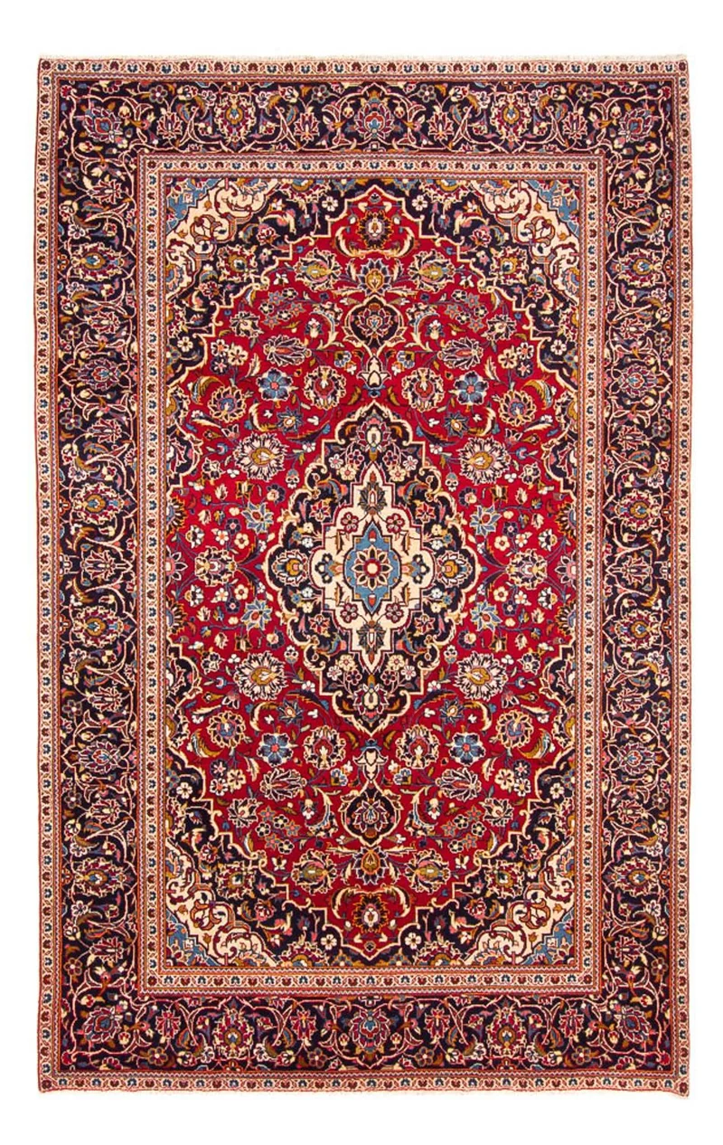 Perserteppich - Keshan - 204 x 305 cm - bordeauxrot