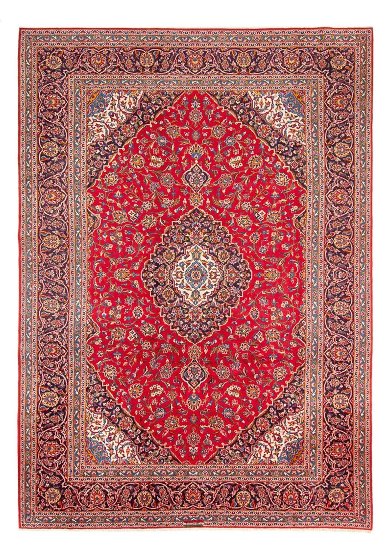Perserteppich - Keshan quadratisch - 246 x 254 cm - rot