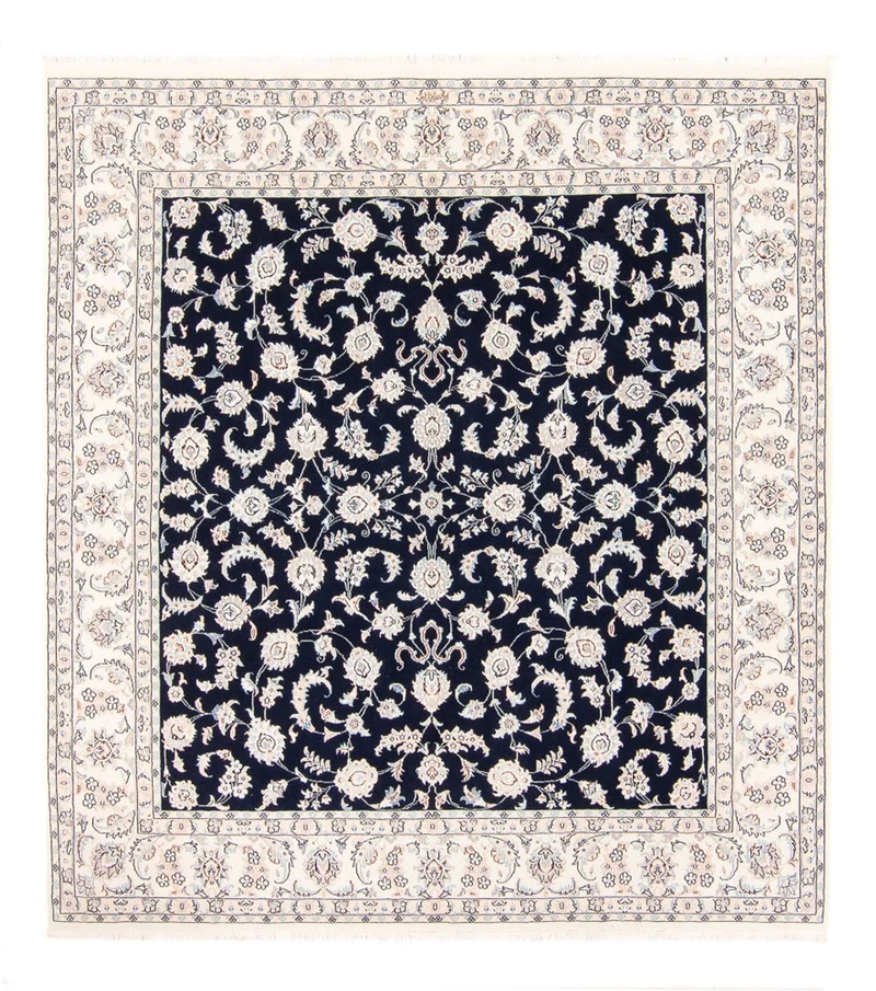 Perserteppich - Nain quadratisch - 200 x 213 cm - dunkelblau