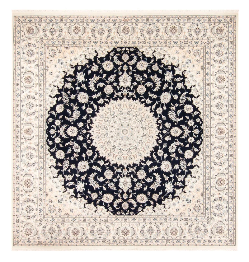 Perserteppich - Nain quadratisch - 247 x 259 cm - dunkelblau