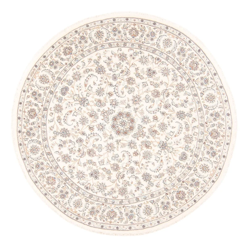 Perserteppich - Nain rund - 200 x 203 cm - creme