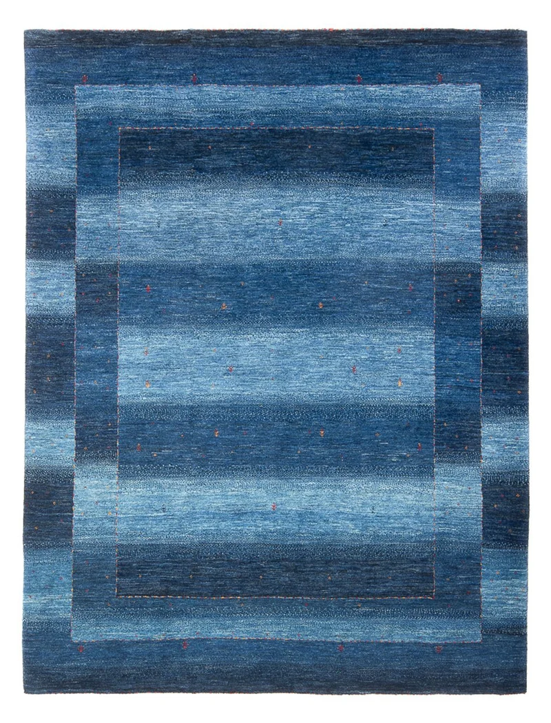Gabbeh Teppich - Loribaft Perser - 179 x 232 cm - seeblau