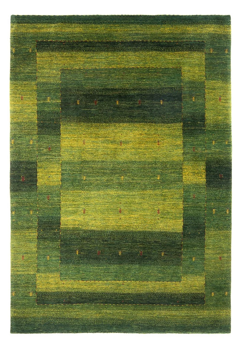 Gabbeh Teppich - Loribaft Perser - 166 x 243 cm - dunkelgrün