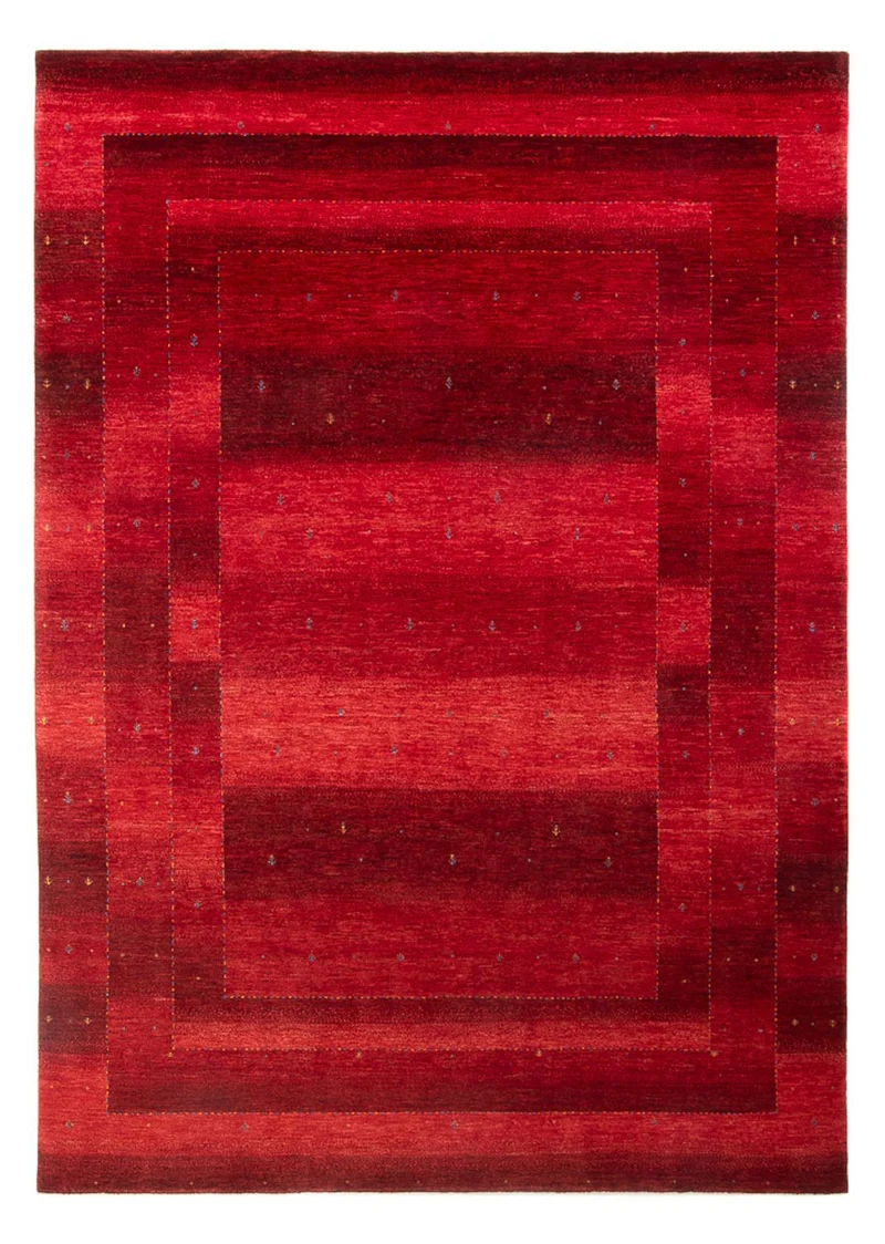 Gabbeh Teppich - Loribaft Perser - 215 x 304 cm - rot