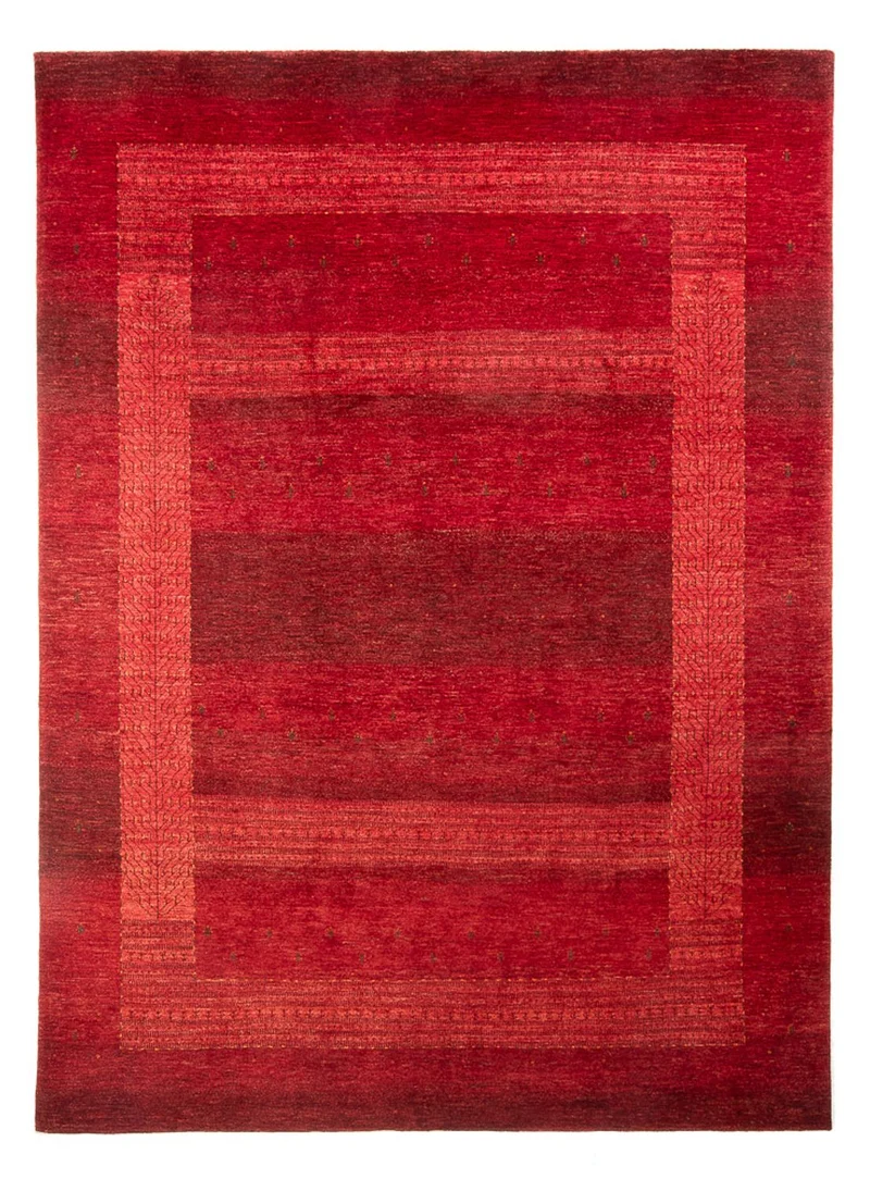 Gabbeh Teppich - Loribaft Perser - 219 x 302 cm - rot