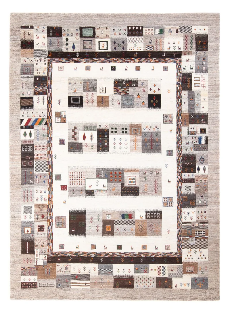 Gabbeh Teppich - Loribaft Perser - 201 x 278 cm - mehrfarbig