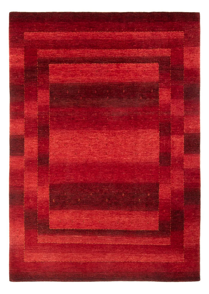 Gabbeh Teppich - Loribaft Perser - 217 x 304 cm - rot