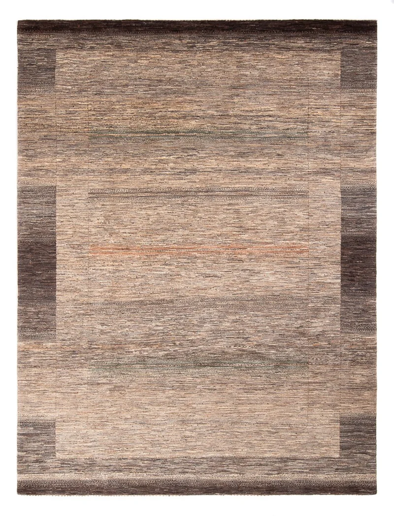 Gabbeh Teppich - Loribaft Perser - 228 x 307 cm - dunkelbeige