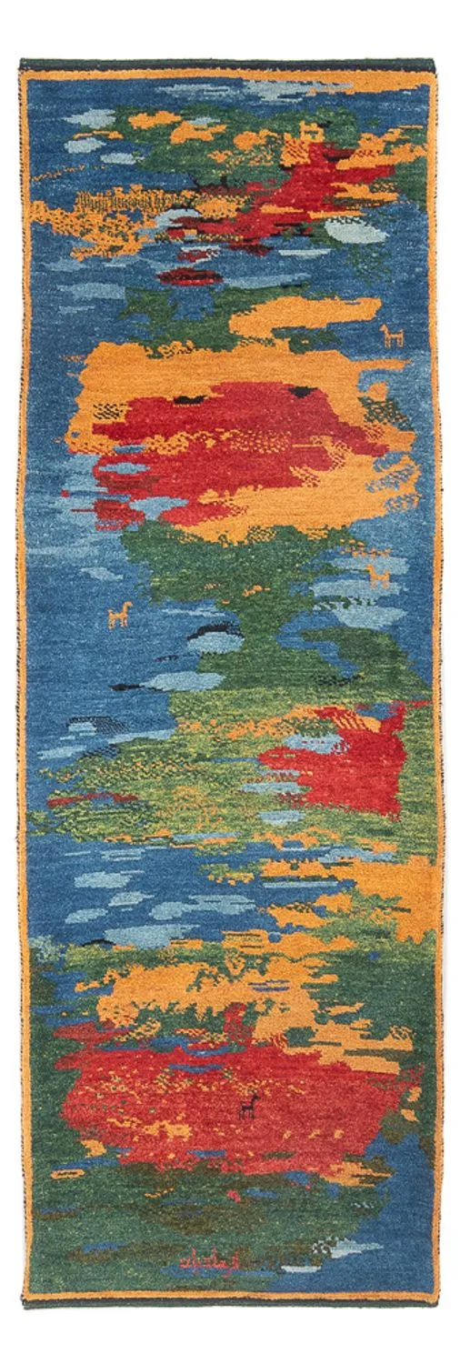 Gabbeh Persisch Teppich 78x242cm - Perserteppich Wollteppich