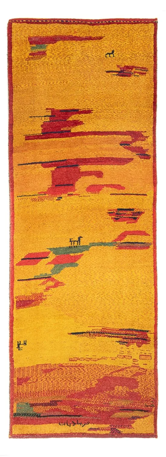 Gabbeh Persisch Teppich 85x235cm - Perserteppich Wollteppich
