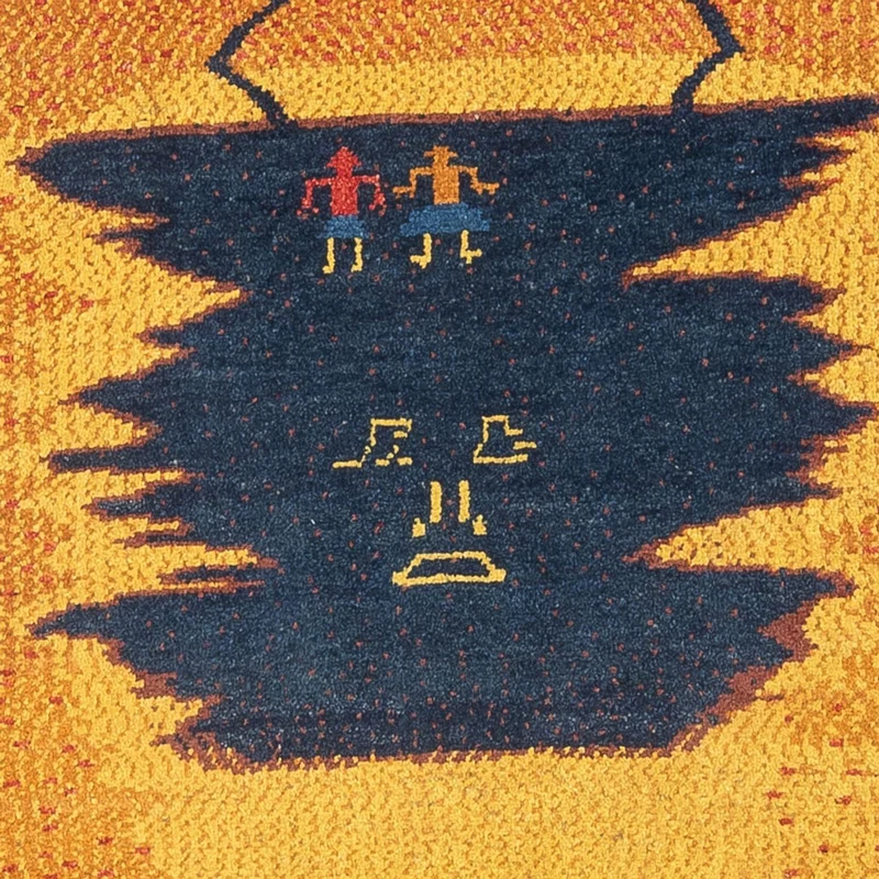Gabbeh Persisch Teppich 87x293cm - Perserteppich Wollteppich