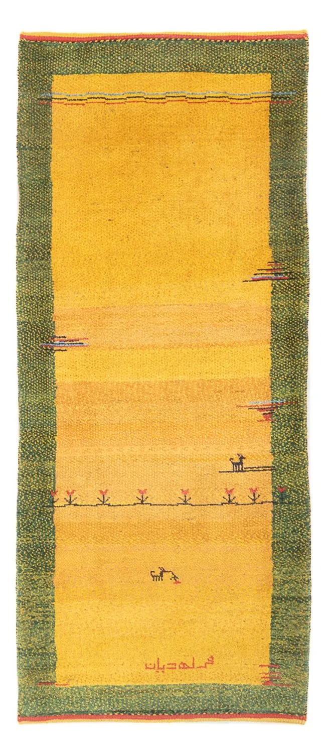 Gabbeh Persisch Teppich 83x196cm - Perserteppich Wollteppich
