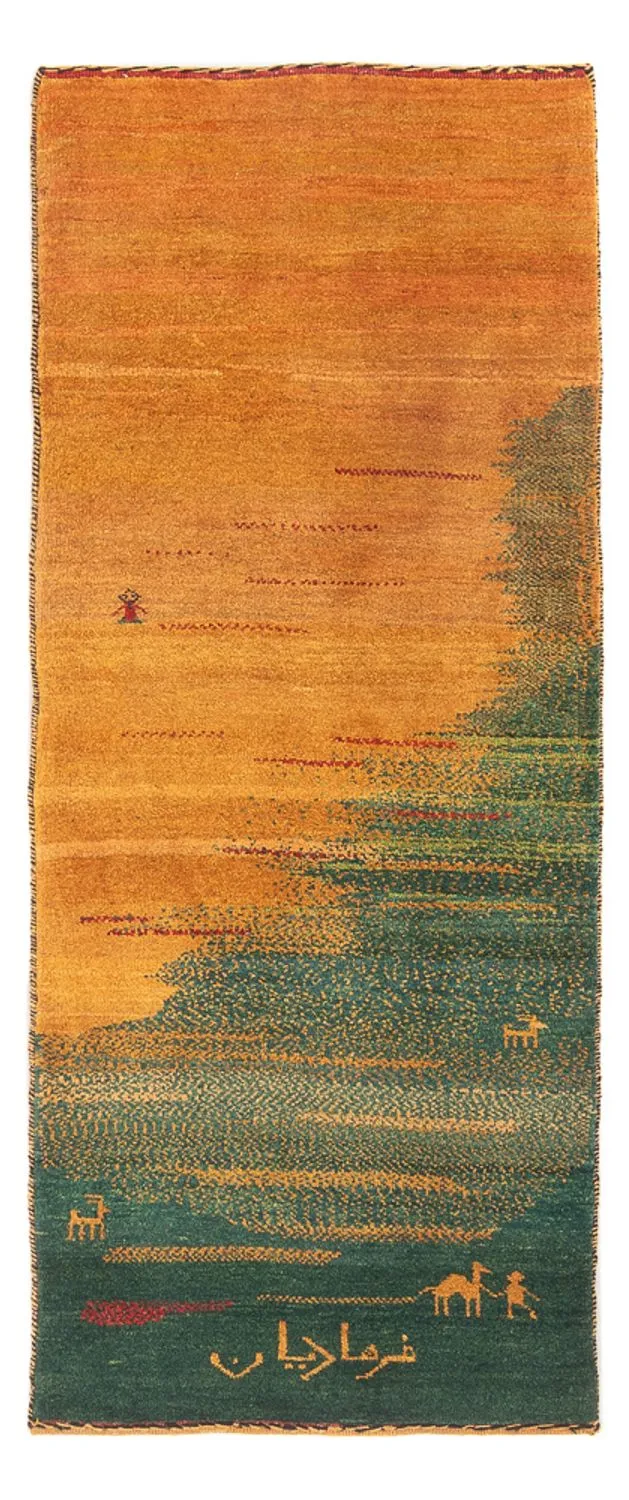Gabbeh Persisch Teppich 71x186cm - Perserteppich Wollteppich