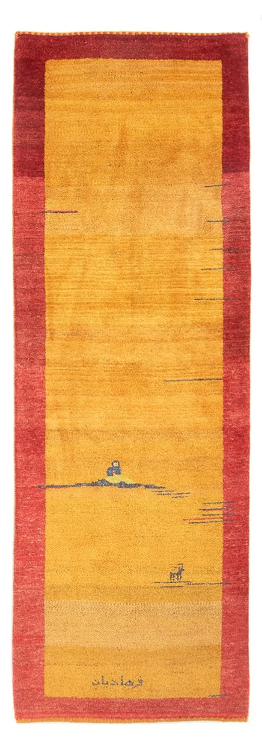Gabbeh Persisch Teppich 70x215cm - Perserteppich Wollteppich