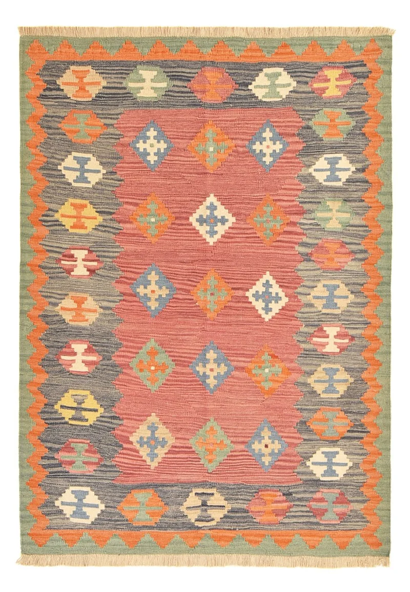 Kelim Teppich - Oriental - 151 x 209 cm - mehrfarbig