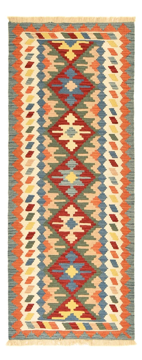 Läufer Kelim - Oriental - 80 x 200 cm - mehrfarbig
