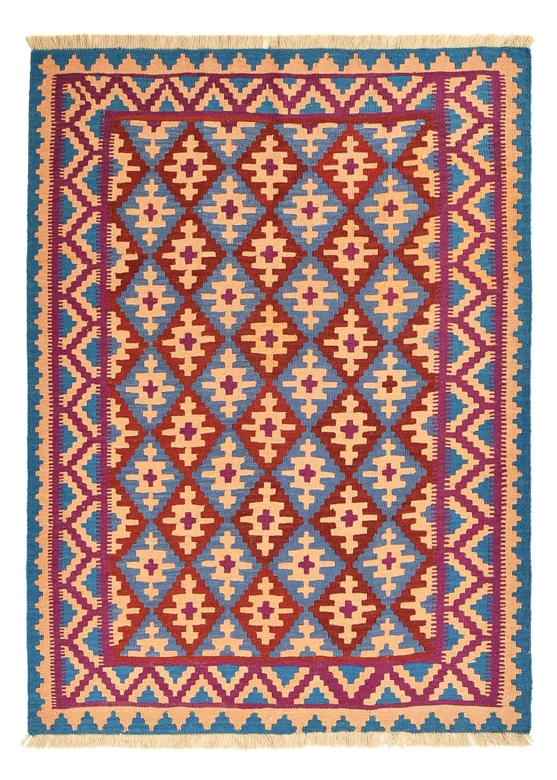 Kelim Teppich - Oriental - 151 x 199 cm - mehrfarbig