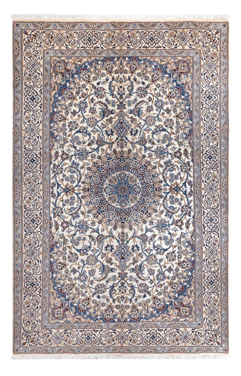 Perserteppich - Nain - 196 x 296 cm - creme