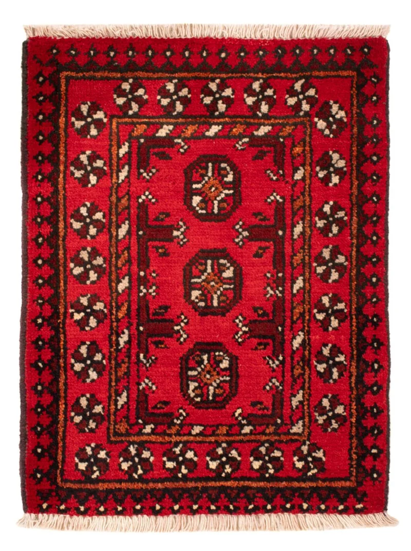 Afghan Teppich - Filpa - 51 x 65 cm - rot