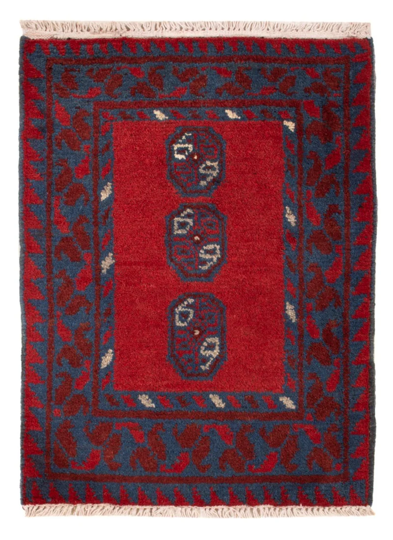 Afghan Teppich - Filpa - 49 x 66 cm - rot