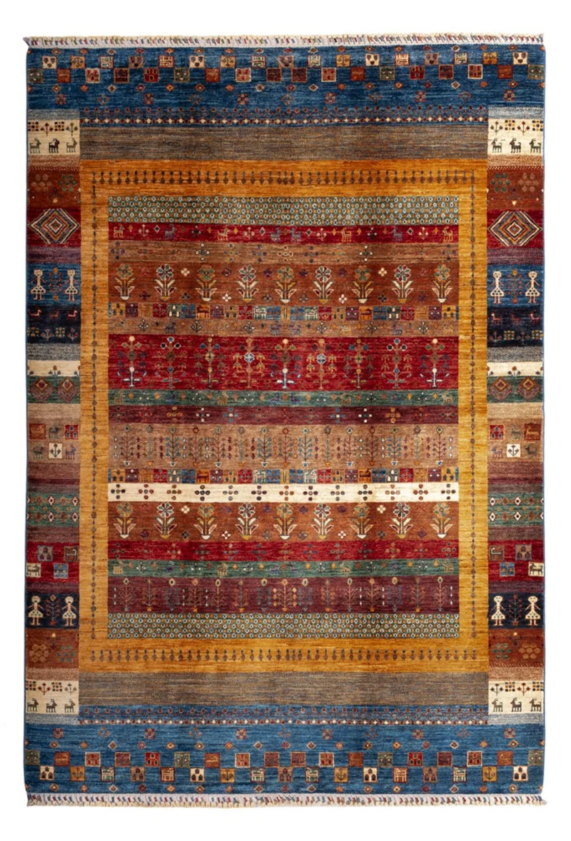 Gabbeh Teppich - Loribaft Perser - 173 x 250 cm - mehrfarbig