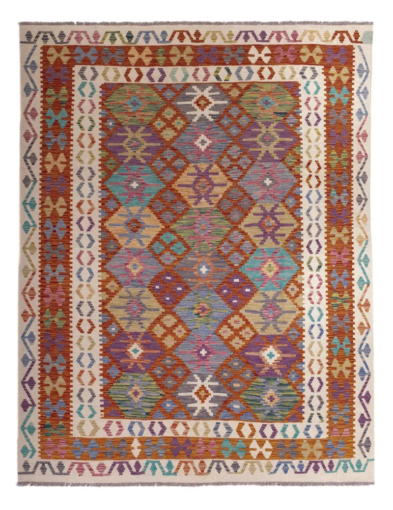 Kelim Teppich - Splash - 195 x 247 cm - mehrfarbig