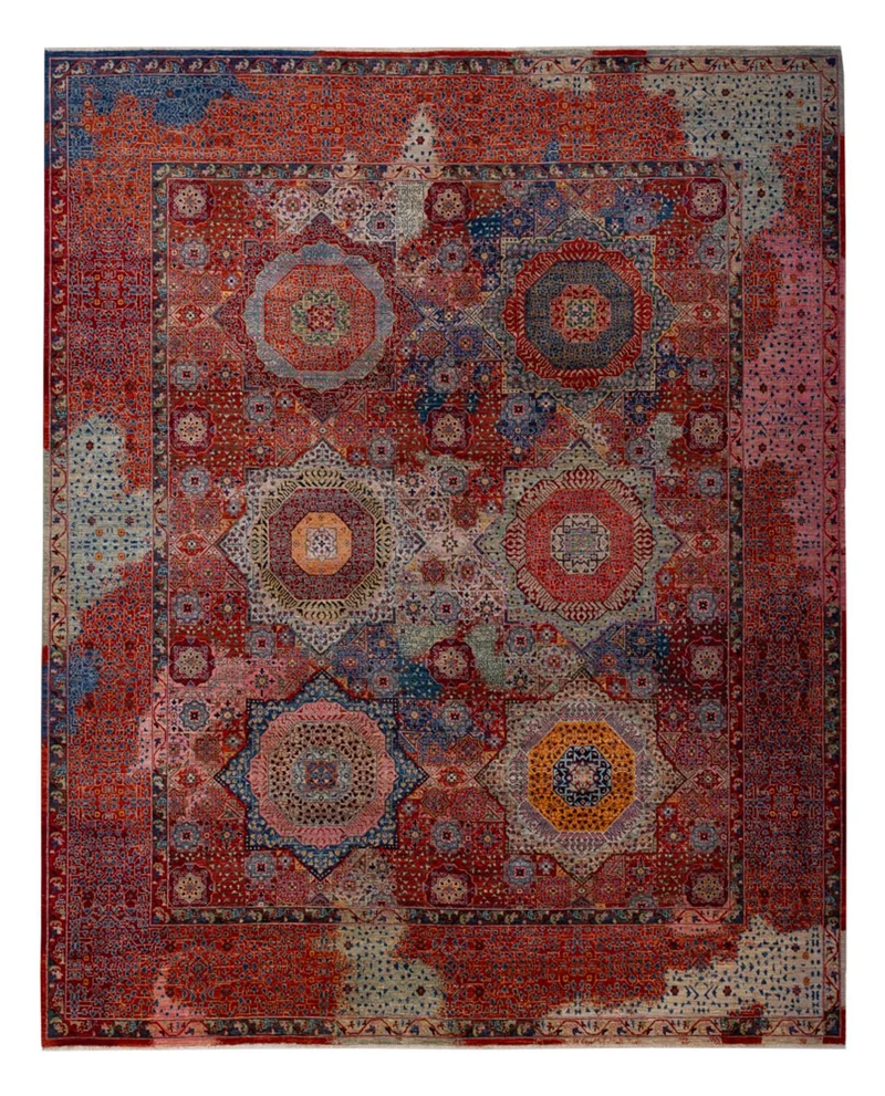 Designer Teppich - 249 x 292 cm - mehrfarbig
