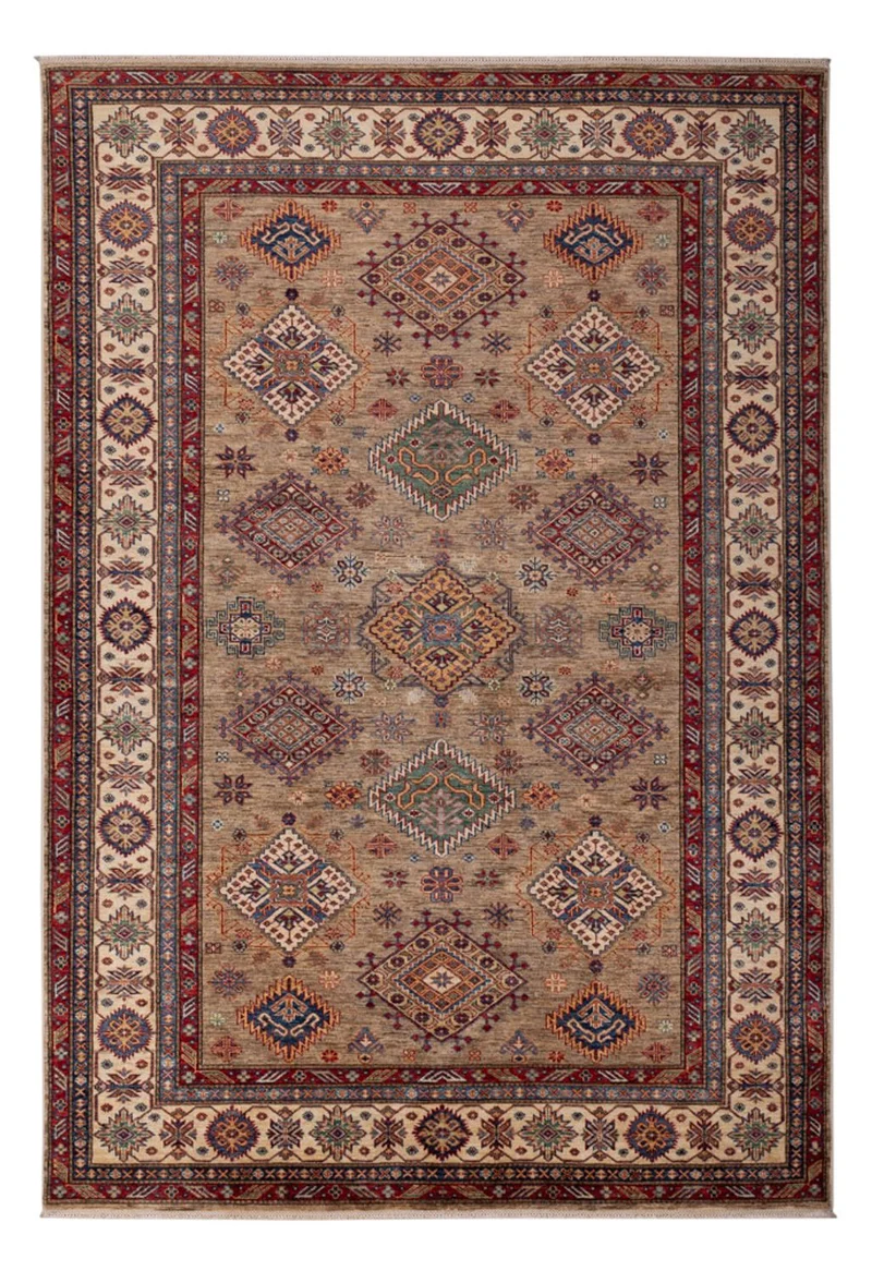 Ziegler Teppich - Kazak - 204 x 295 cm - dunkelbeige
