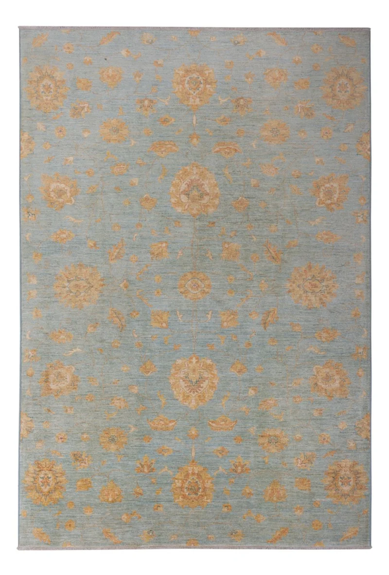 Ziegler Teppich - Modern - 206 x 297 cm - dunkelgrau
