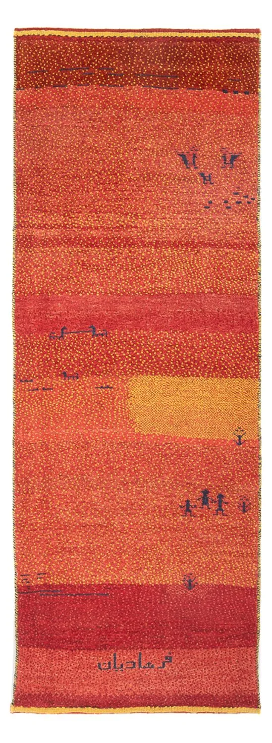 Gabbeh Persisch Teppich 84x237cm - Perserteppich Wollteppich