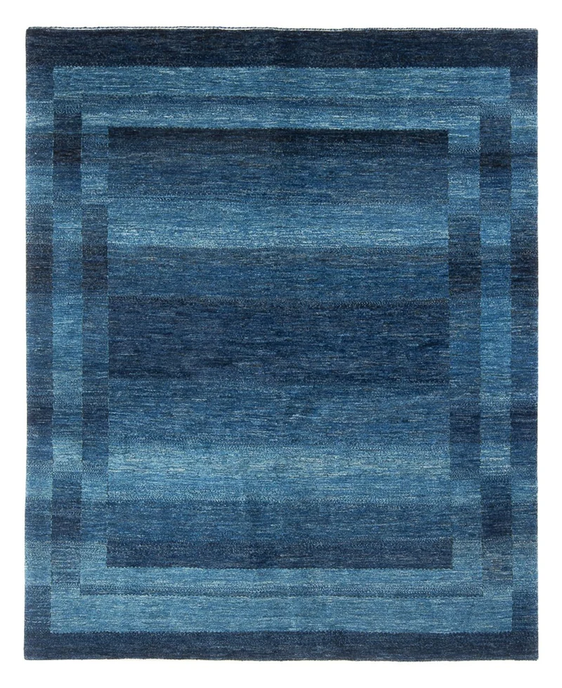 Gabbeh Teppich - Loribaft Perser - 186 x 225 cm - seeblau