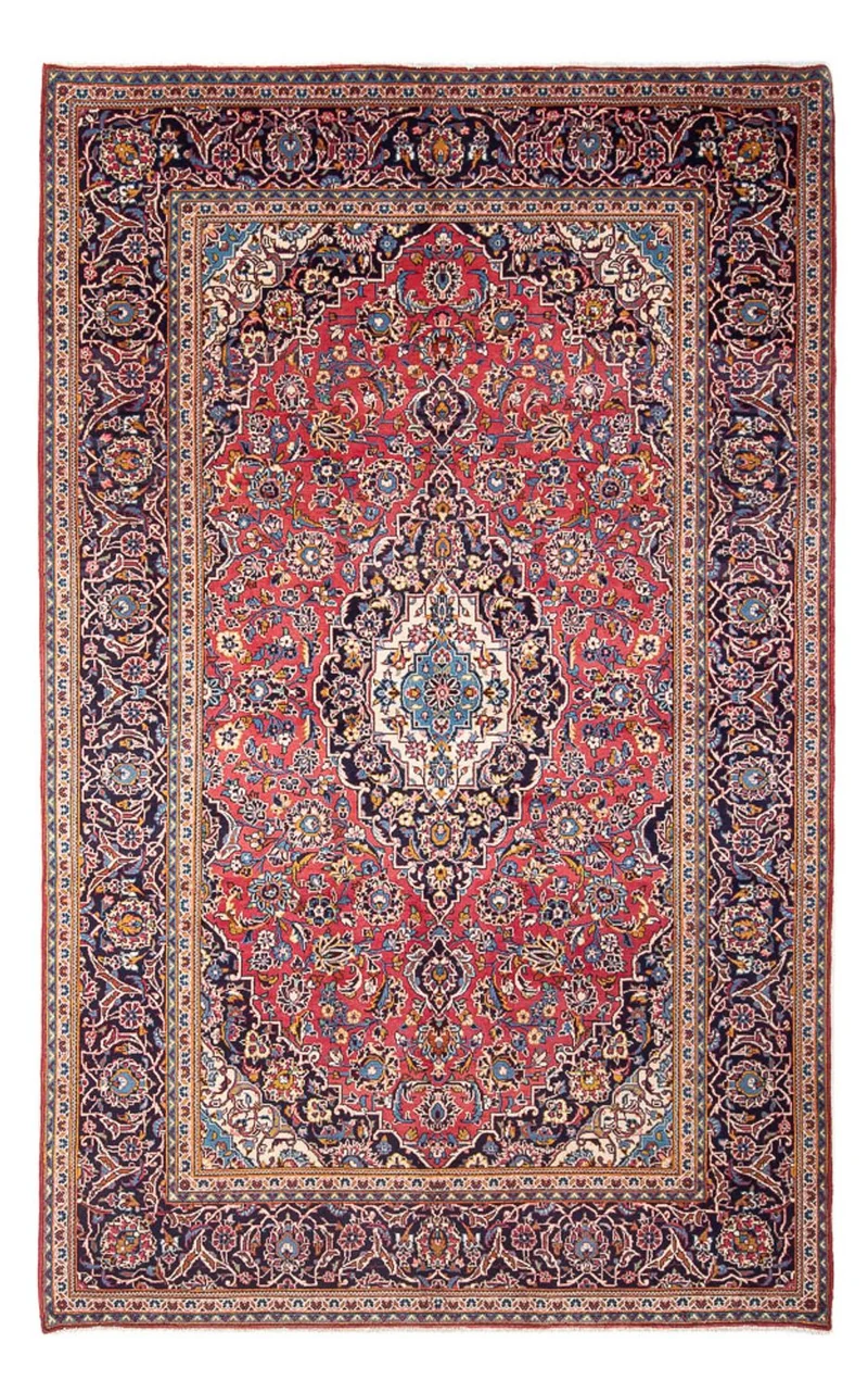 Perserteppich - Keshan - 196 x 312 cm - hellrot